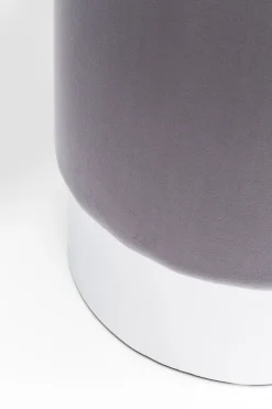 Hocker Cherry Hellgrau Silver Ø35cm