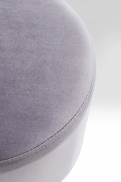 Hocker Cherry Hellgrau Silver Ø35cm