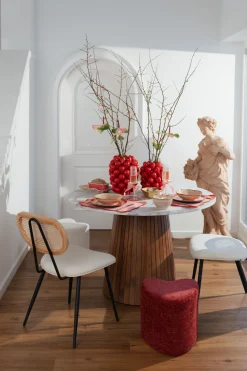 Hocker Lovely Rot 36x34cm