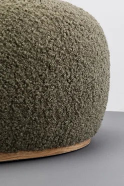 Hocker Pebble Boucle Oliv 81cm