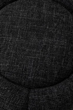 Hocker Peppo Bloom Melange Schwarz Ø72cm