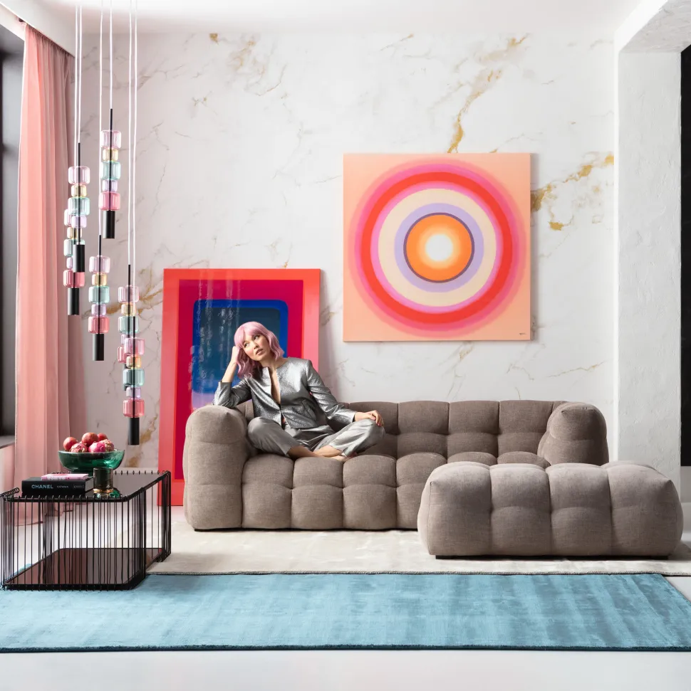 Hocker Salamanca Grau 125x80cm