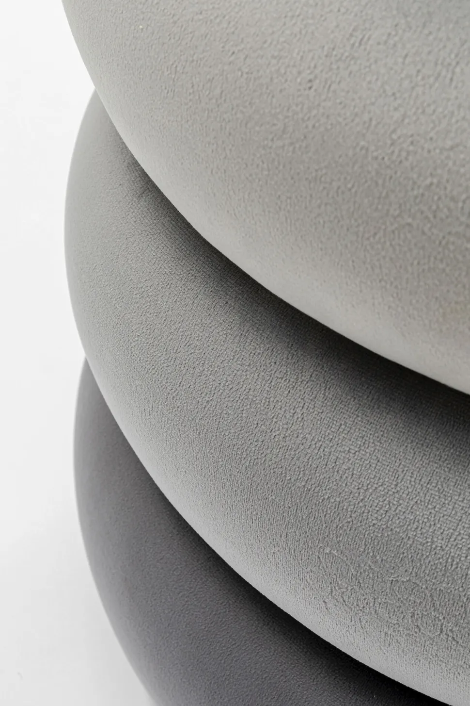 Hocker Sandwich Grau Ø45cm