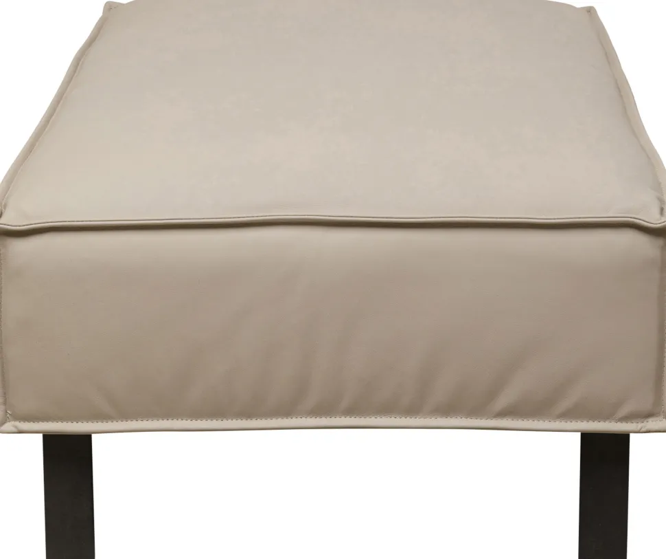 Hocker Victor Leder Grau
