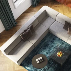 Infinity Ecke 100 Elements Grau Rechts