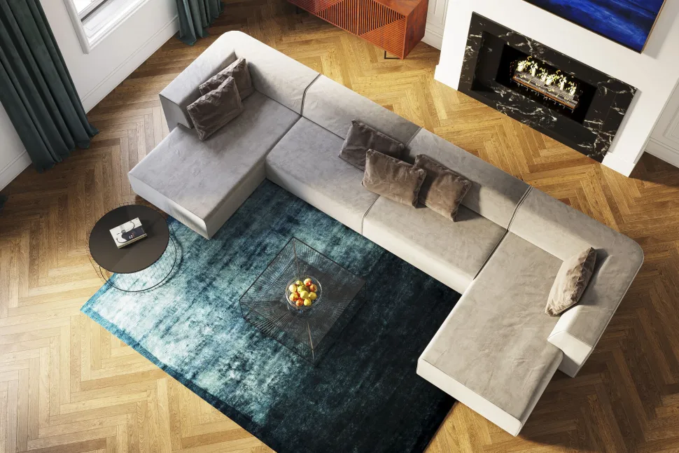 Infinity Ottomane Elements Grau Links