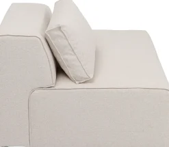 Infinity Ottomane Semi Elements Creme Rechts 120cm