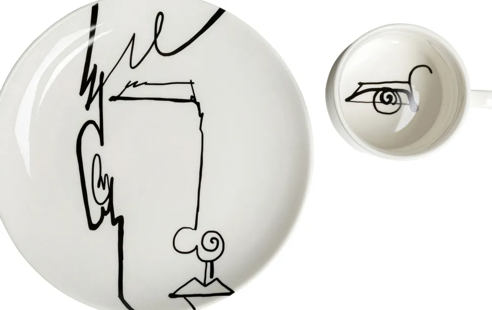 Kaffeetasse Viso Uomo (2/tlg.)