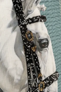 Kissen Show Horse Head 45x45cm