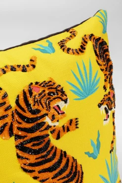 Kissen Tiger Love Gelb 45x45cm