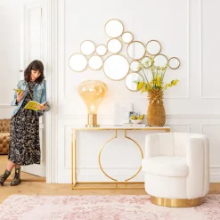 Konsole Miami Loft Gold 120cm