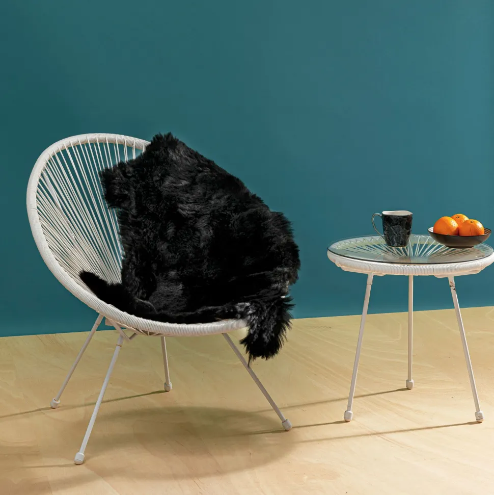 Lammfell Heidi Schwarz 60x85cm