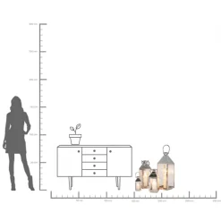 Laterne Giardino Silver (4/Set)