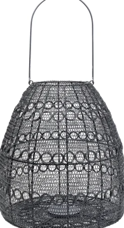 Laterne Hayat Cone Schwarz 37cm