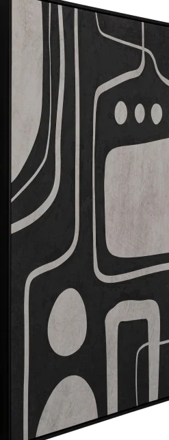 Leinwandbild Artistic Blacky 70x110cm