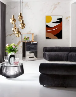 Leinwandbild Artistic Sunrise Knitted 70x110cm