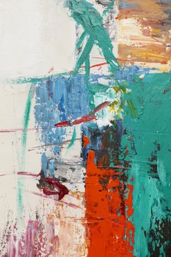 Leinwandbild Be Happy 150x120cm