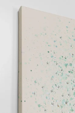 Leinwandbild Flower Boat Beige Grün 120x160cm