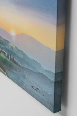 Leinwandbild Flying Elephant At Night 120x160cm