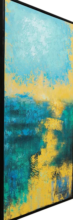 Leinwandbild Jardin Blau 125x215cm