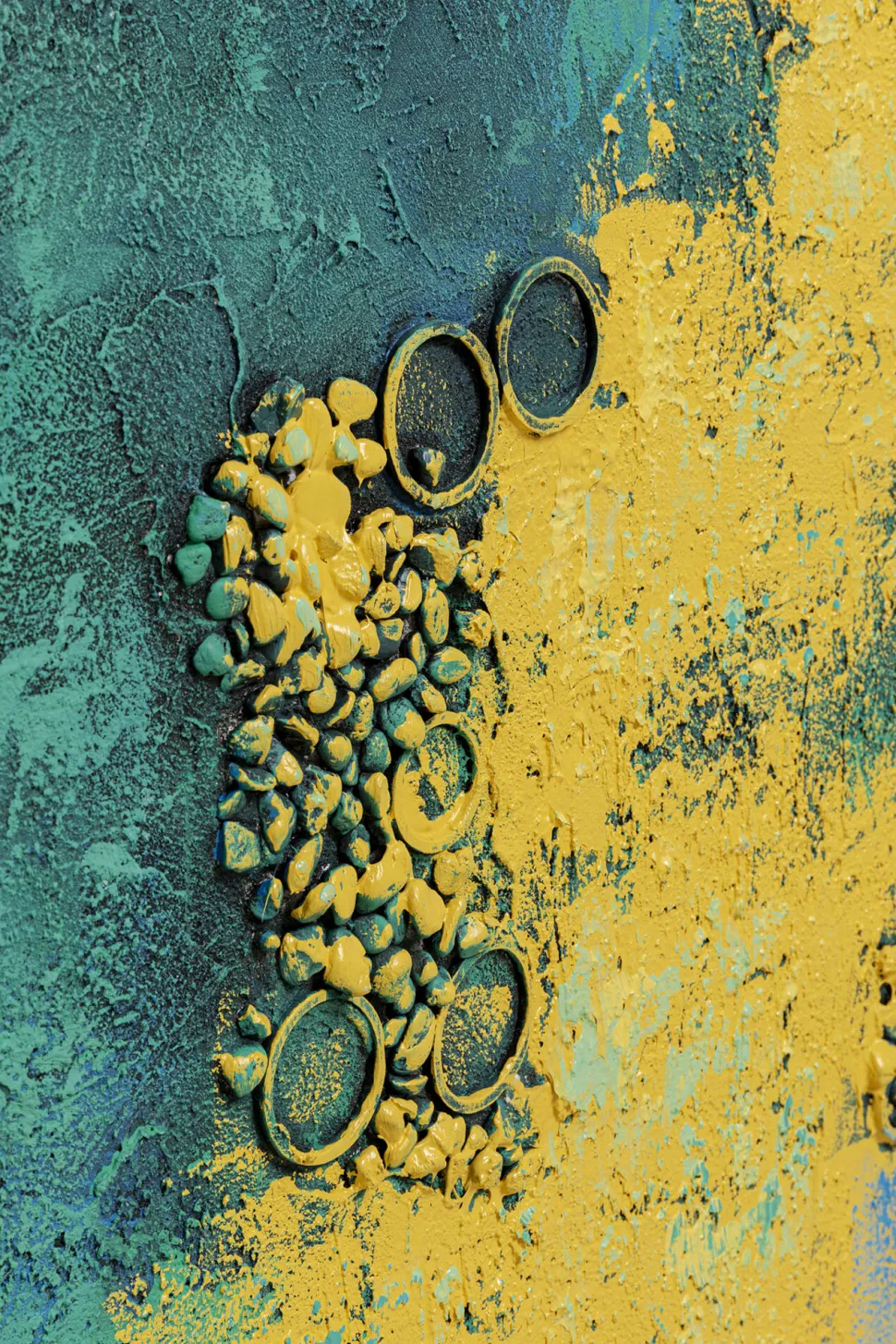 Leinwandbild Jardin Blau 125x215cm