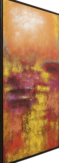 Leinwandbild Jardin Rot 125x215cm