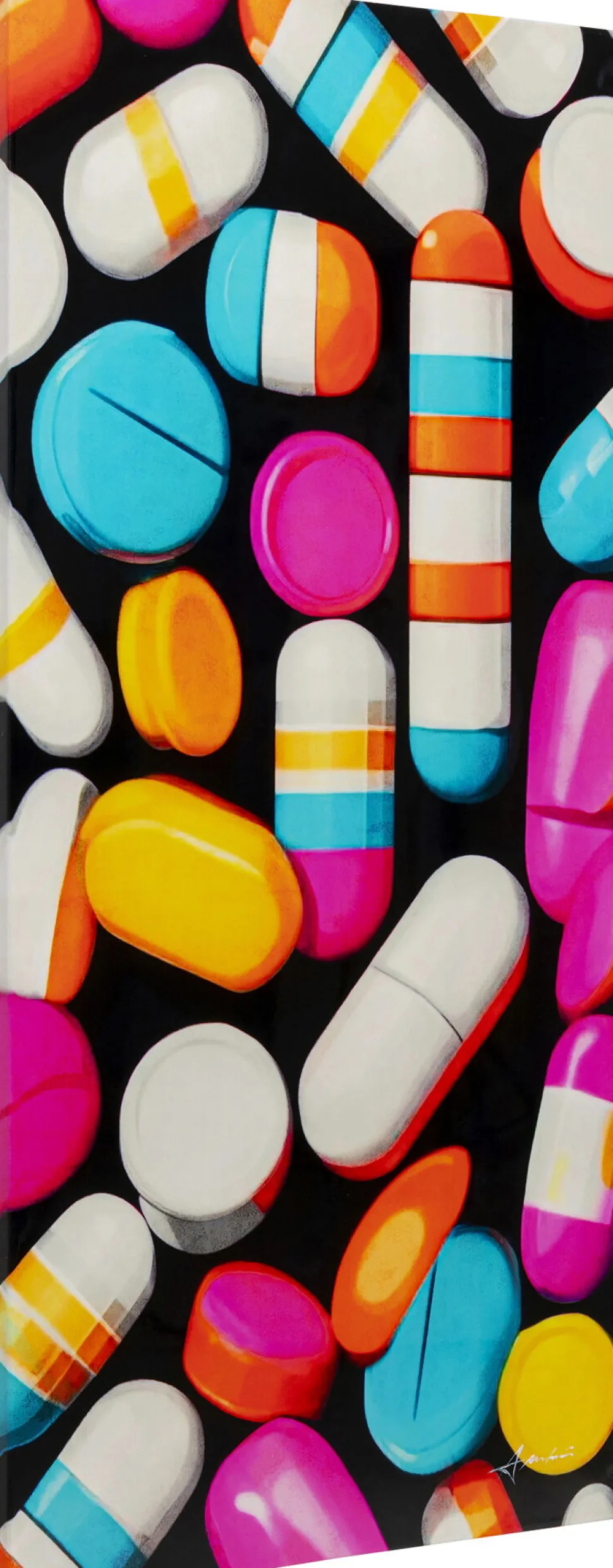 Leinwandbild Pastilla Stripes 70x140cm