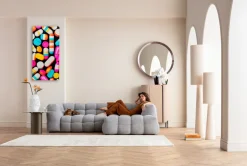 Leinwandbild Pastilla Stripes 70x140cm