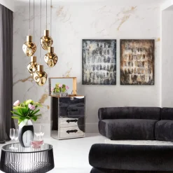 Leinwandbild Shadows Braun 90x120cm