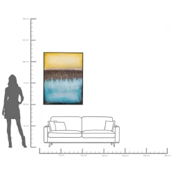 Leinwandbild Vista Blau 90x120cm