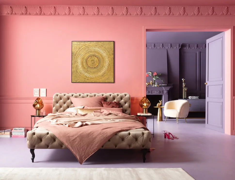 Objektbild Art Geometric Circle Gold 120x120cm