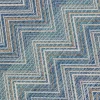 Outdoor Teppich Zigzag Blau 230x330cm