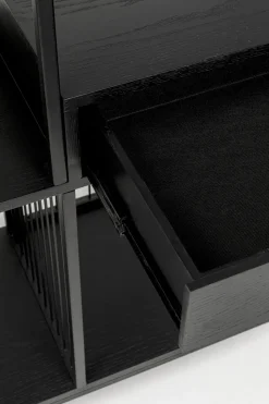 Regal Bologna Schwarz 125x200cm