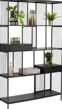 Regal Bologna Schwarz 125x200cm