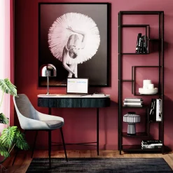 Regal Loft Schwarz 60x195cm