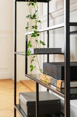 Regal Loft Schwarz 115x195cm