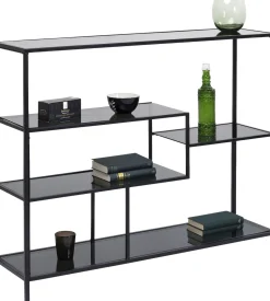 Regal Loft Schwarz 115x100cm