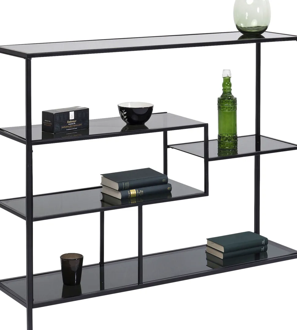 Regal Loft Schwarz 115x100cm