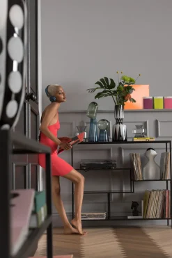 Regal Loft Schwarz 115x100cm