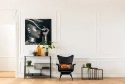 Regal Loft Schwarz 115x100cm