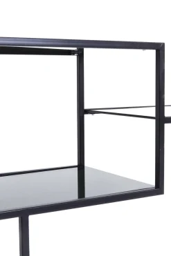 Regal Loft Schwarz 115x100cm