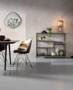 Regal Loft Schwarz 115x100cm