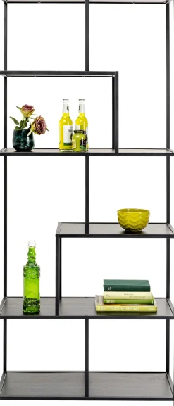 Regal Loftie Schwarz 77x185cm