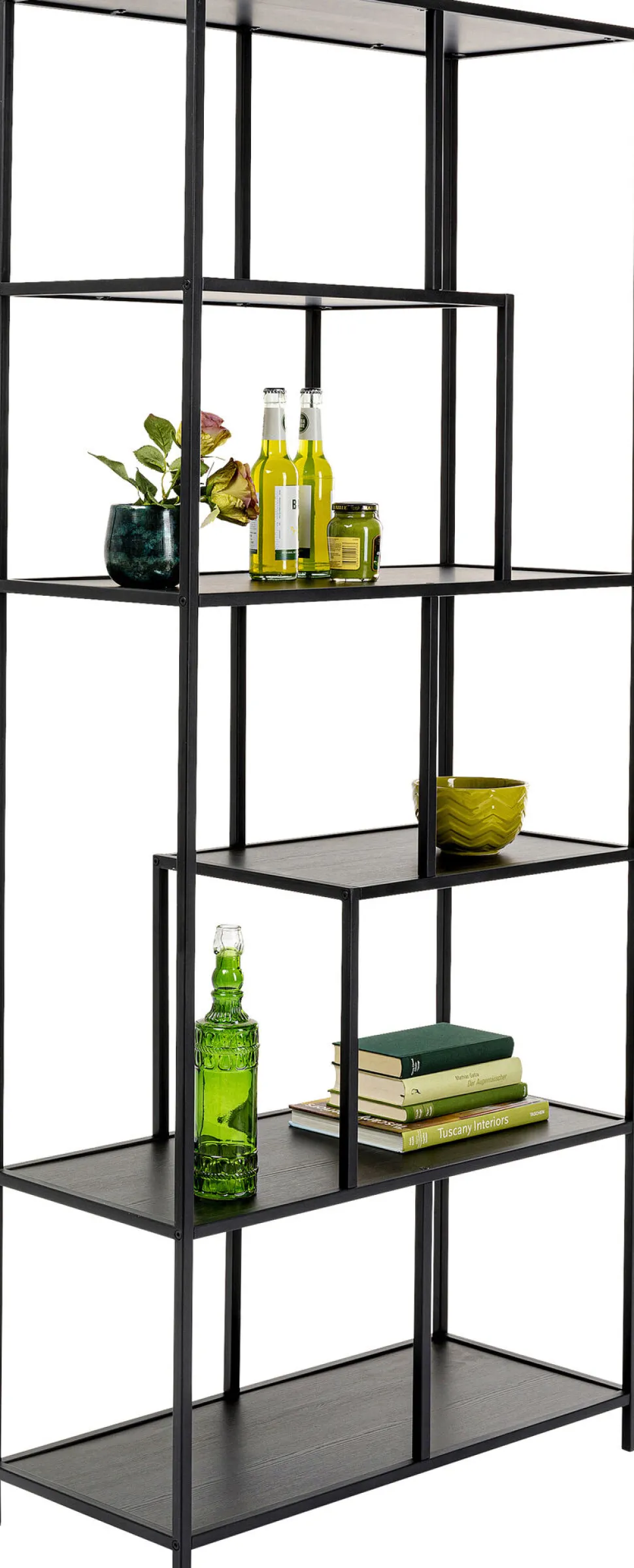 Regal Loftie Schwarz 77x185cm