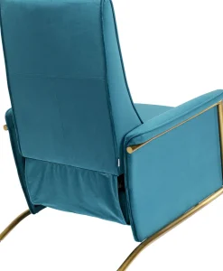 Relaxsessel Lazy Velvet Blau