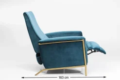 Relaxsessel Lazy Velvet Blau