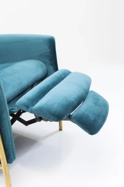 Relaxsessel Lazy Velvet Blau