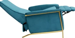 Relaxsessel Lazy Velvet Blau