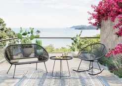 Schaukelstuhl Acapulco Mono Schwarz