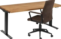 Schreibtisch Office Jackie Eiche Schwarz 160x80